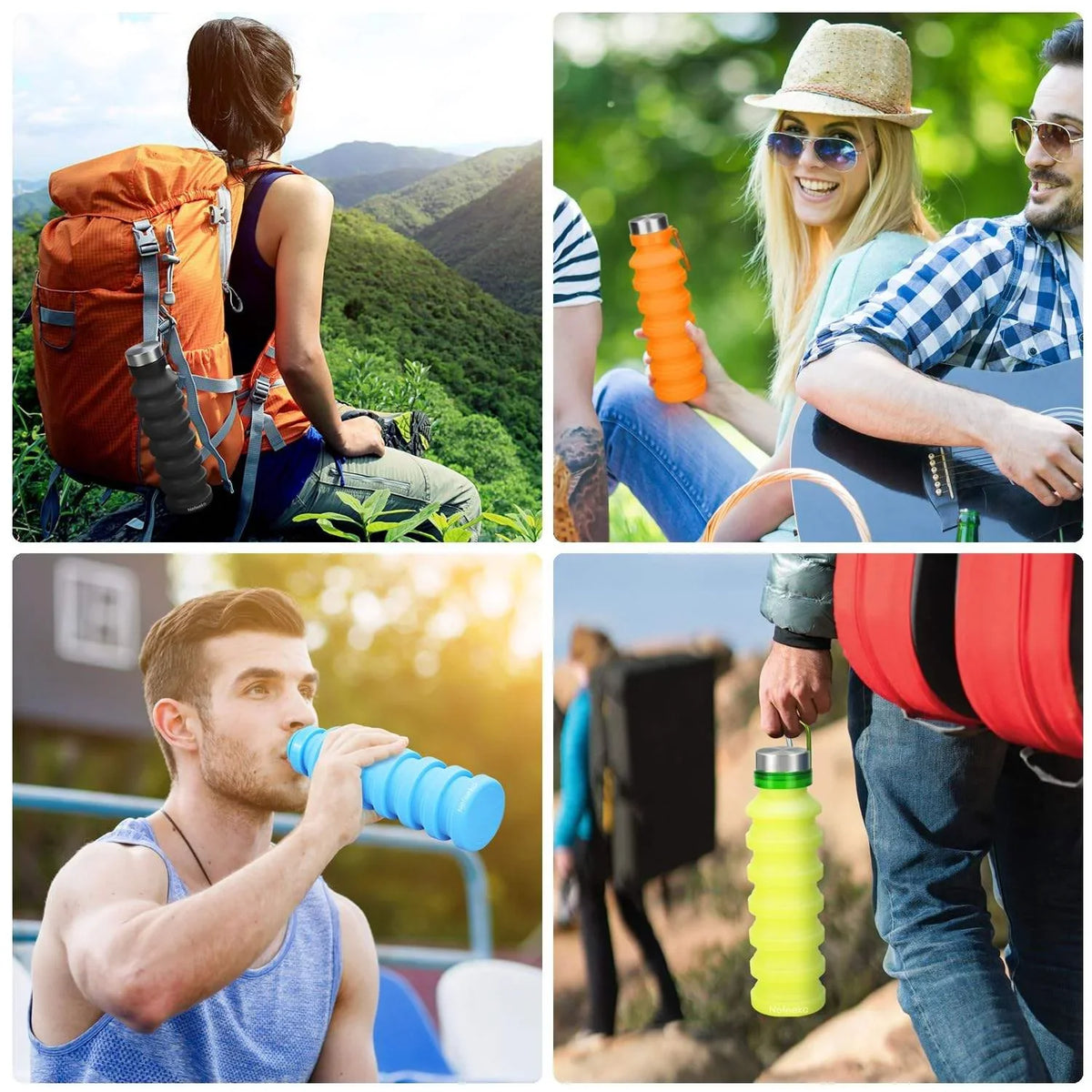 Silicone Folding Water Bottle